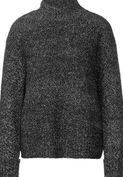 Boucle Stehkragenpullover