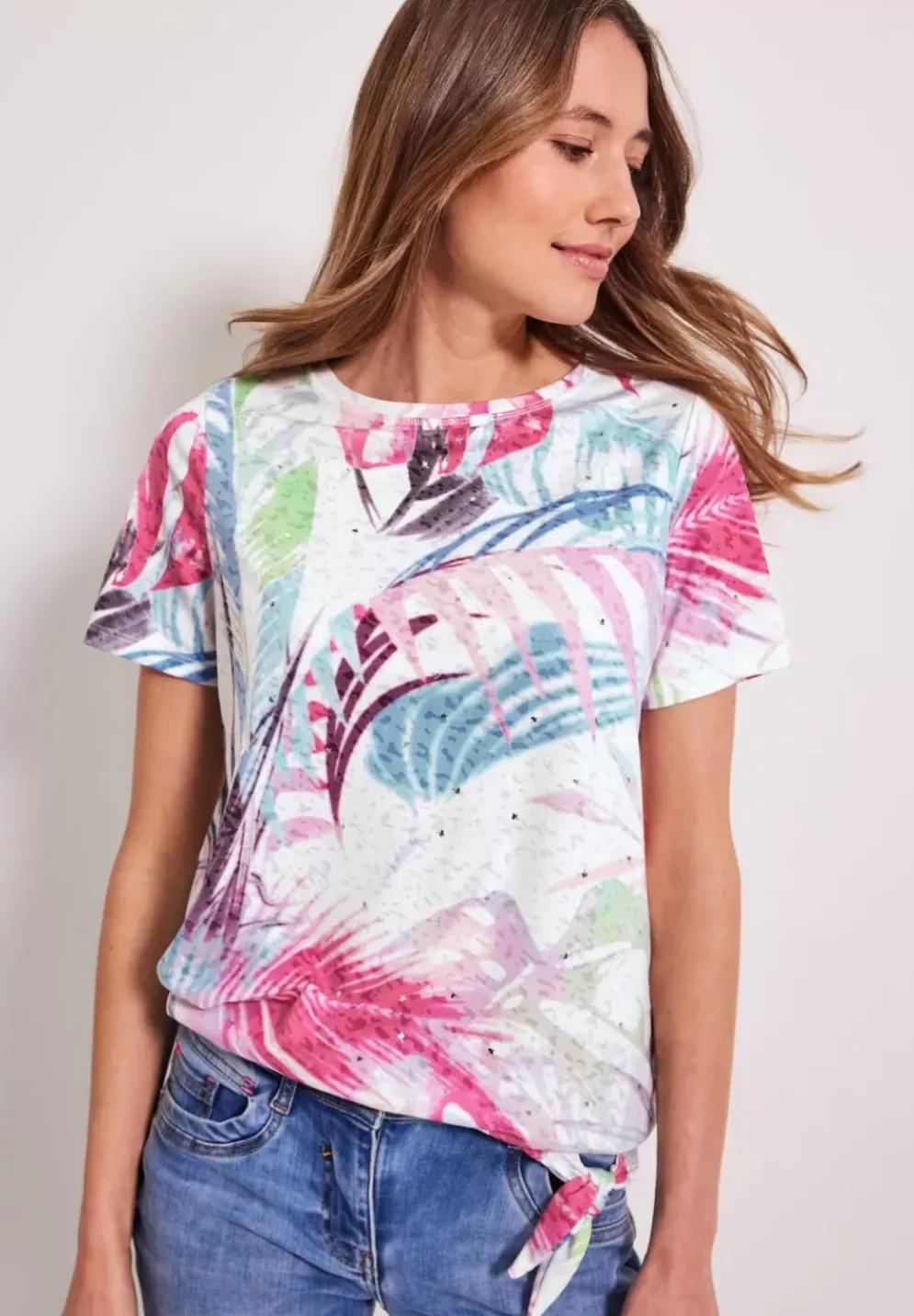 Burn Out Print Shirt