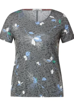 Burn Out Print T-Shirt