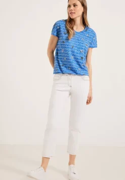 Burn Out T-Shirt Mit Print