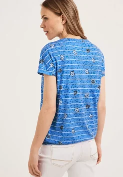Burn Out T-Shirt Mit Print