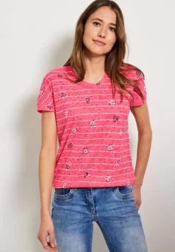 Burn Out T-Shirt Mit Print