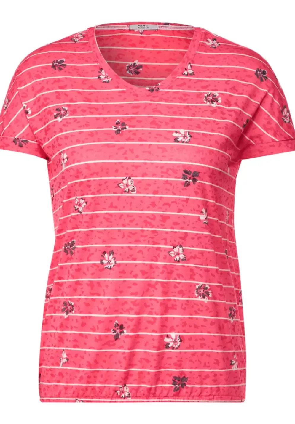 Burn Out T-Shirt Mit Print