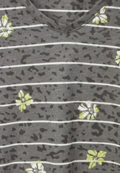 Burn Out T-Shirt Mit Print