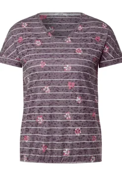 Burn Out T-Shirt Mit Print