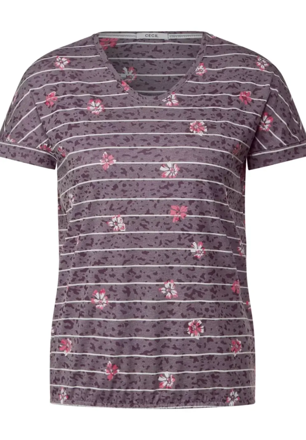 Burn Out T-Shirt Mit Print