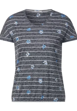 Burn Out T-Shirt Mit Print
