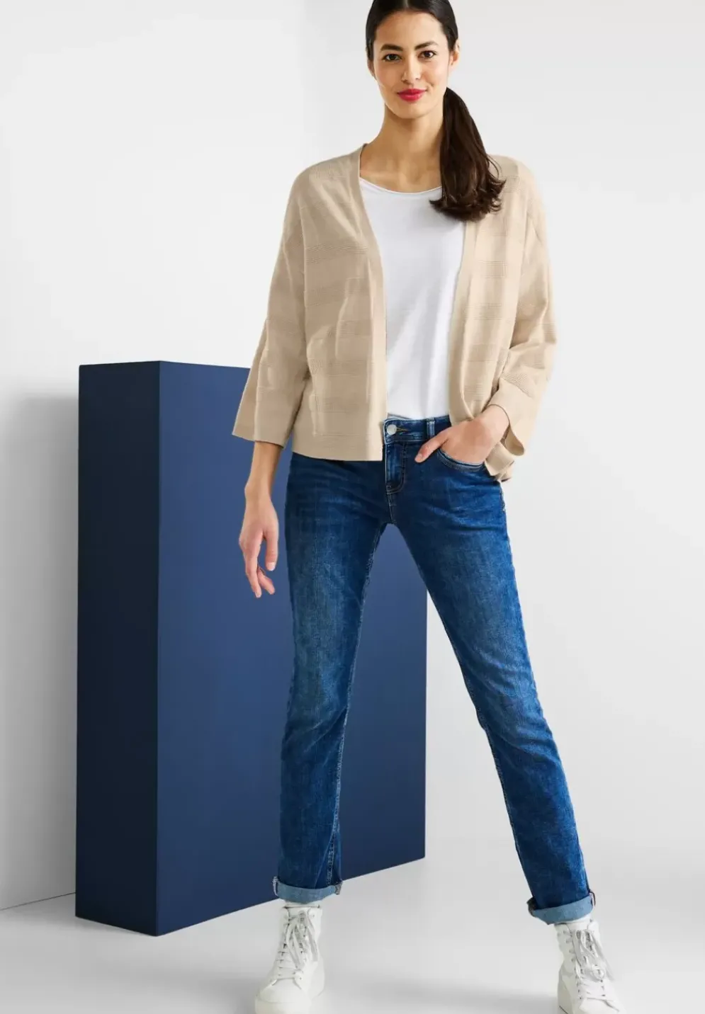 Cardigan In Kimono Form