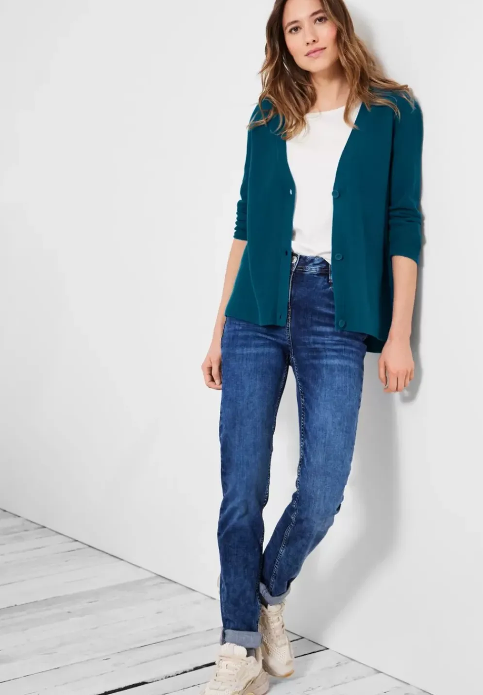 Cardigan Mit 3/4 Armel