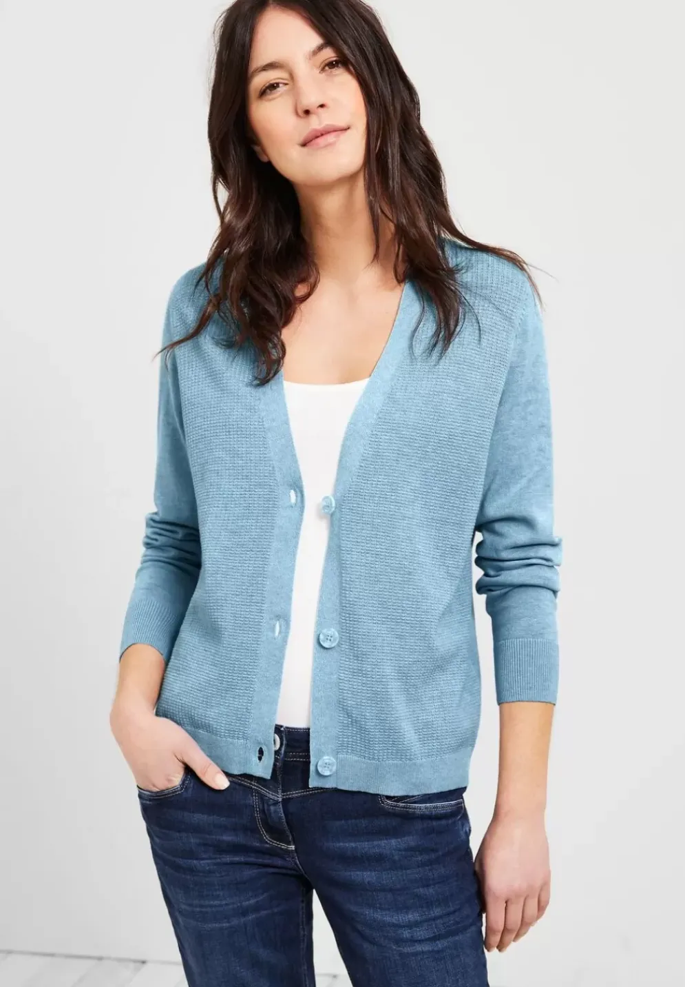 Cardigan Mit Struktur
