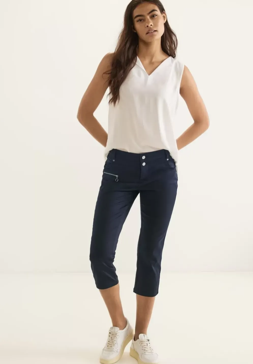 Casual Fit Hose In 3/4 Lange