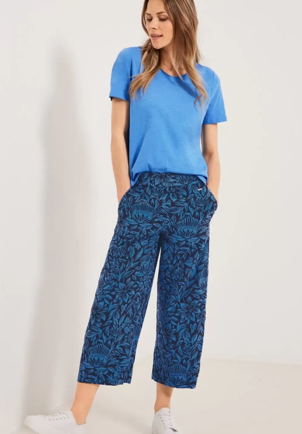 Casual Fit Hose Mit Print