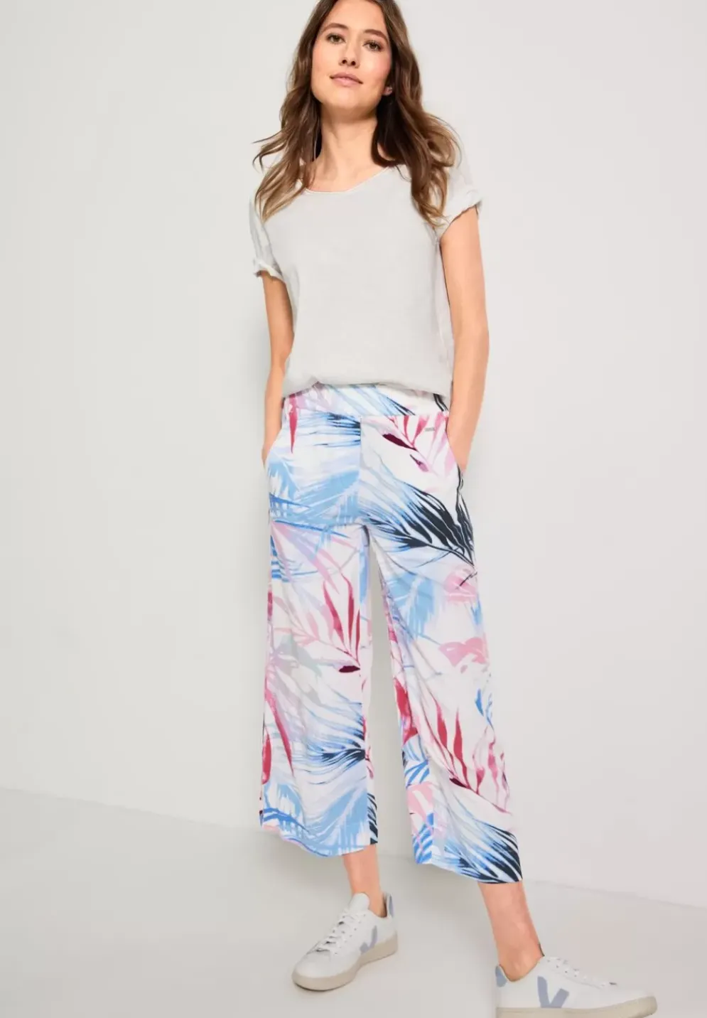 Casual Fit Hose Mit Print