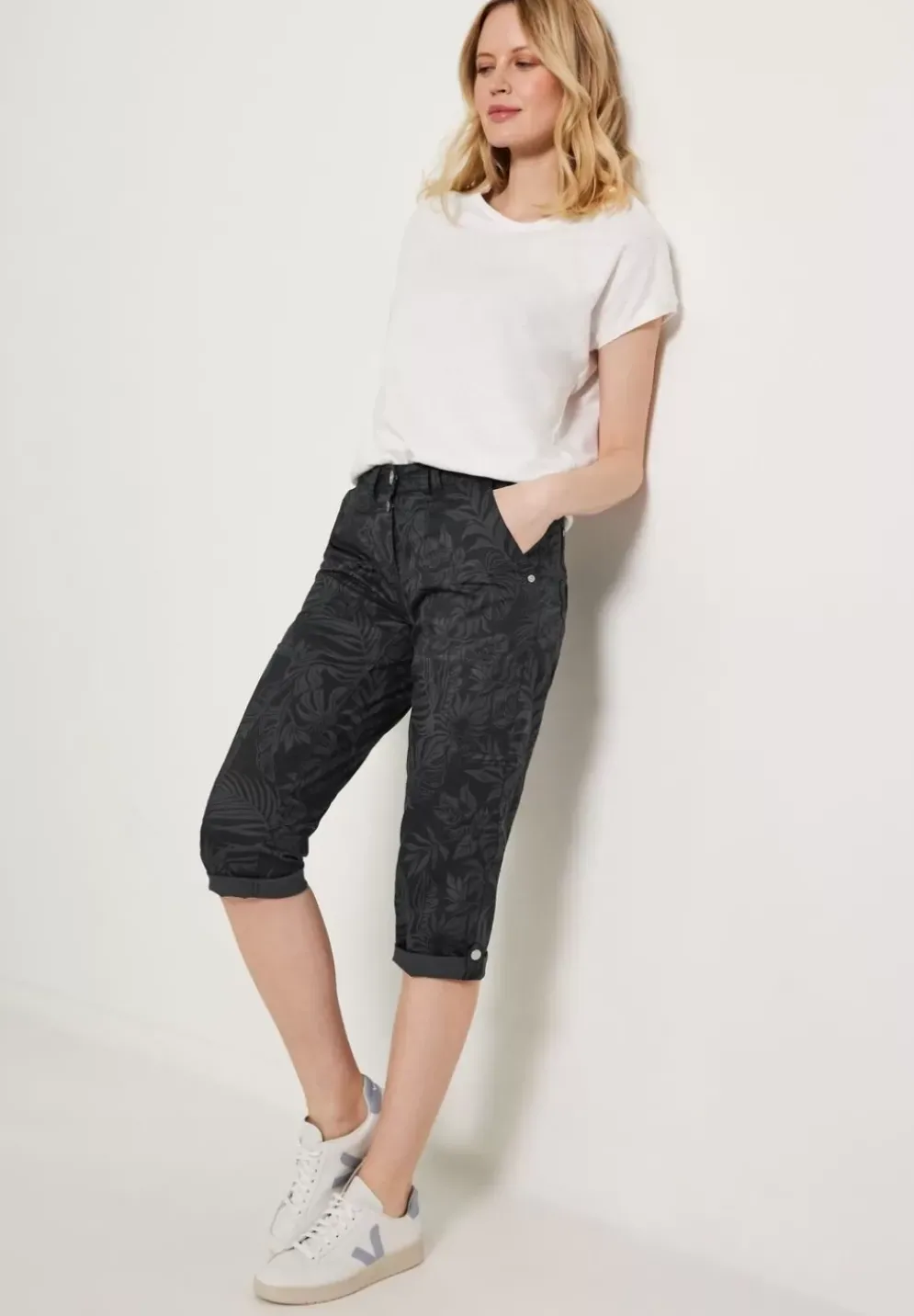 Casual Fit Hose Mit Print