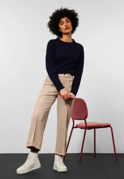 Casual Fit Hose Mit Wide Leg
