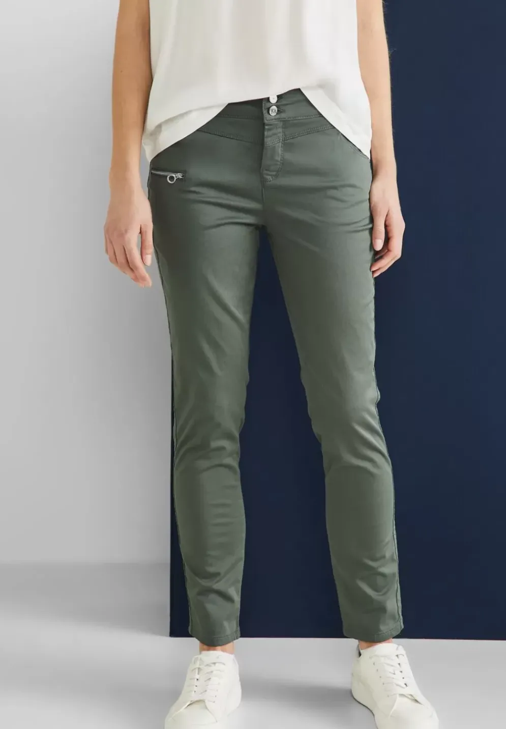 Casual Fit Hose Mit Zipper