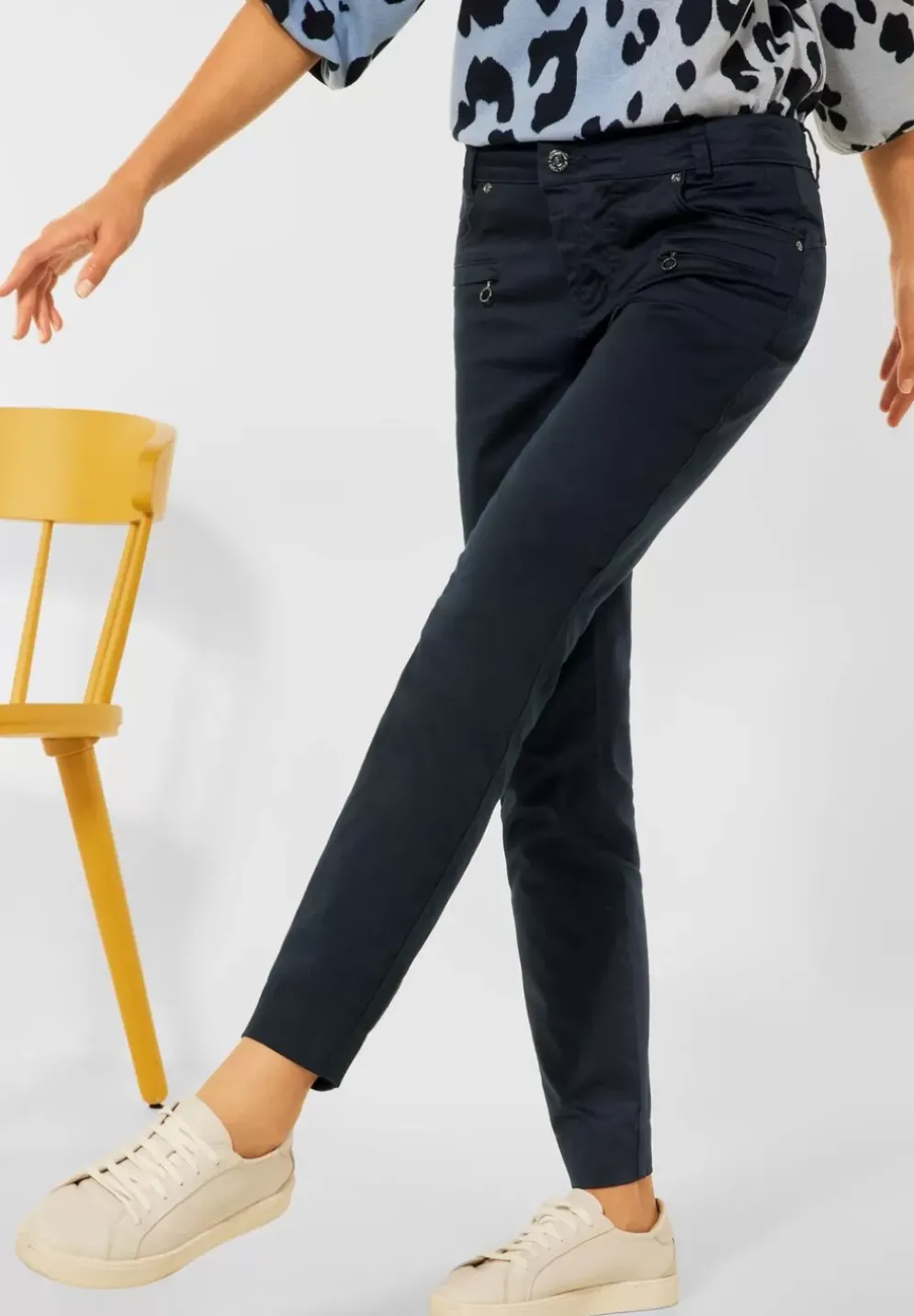 Casual Fit Hose Mit Zipper