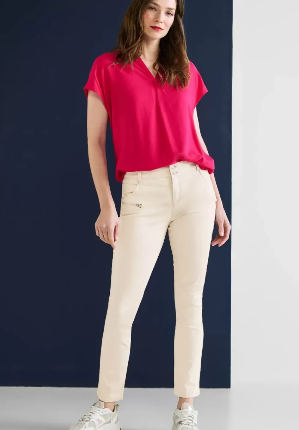 Casual Fit Hose Mit Zipper