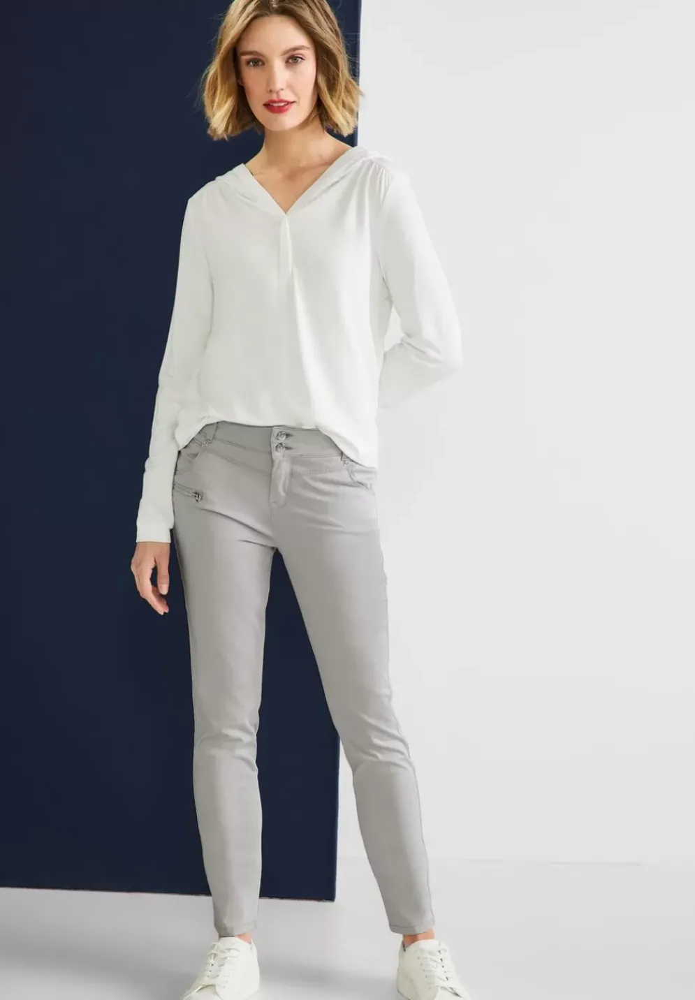 Casual Fit Hose Mit Zipper