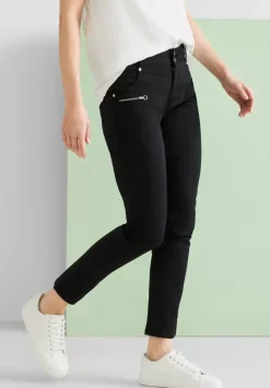 Casual Fit Hose Mit Zipper