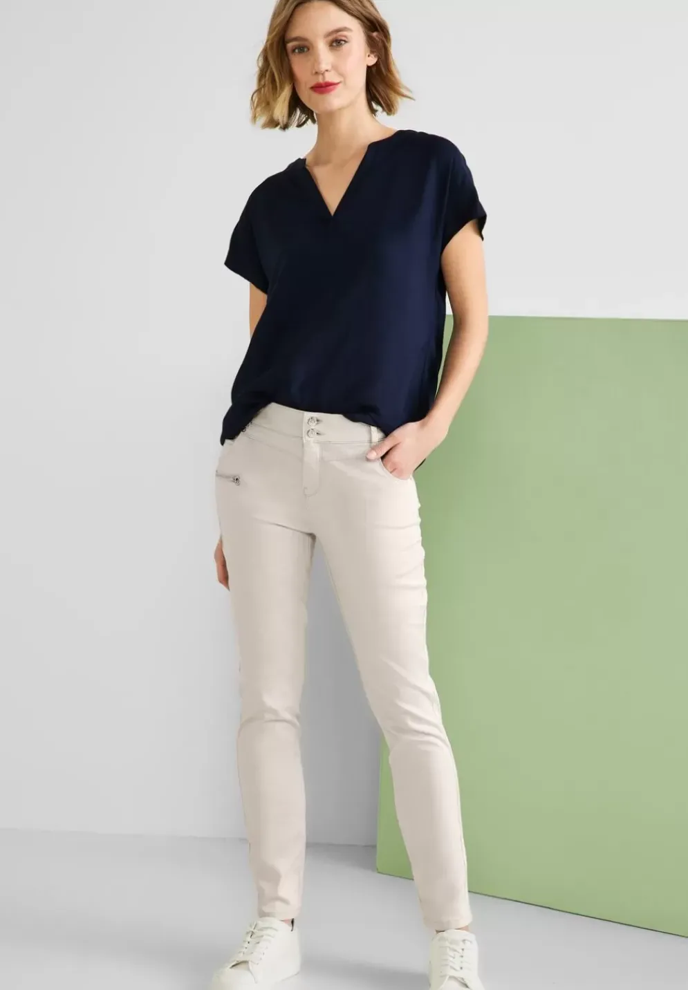 Casual Fit Hose Mit Zipper