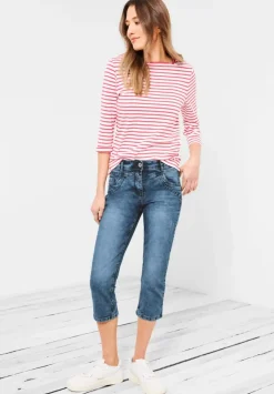 Casual Fit Jeans In 3/4