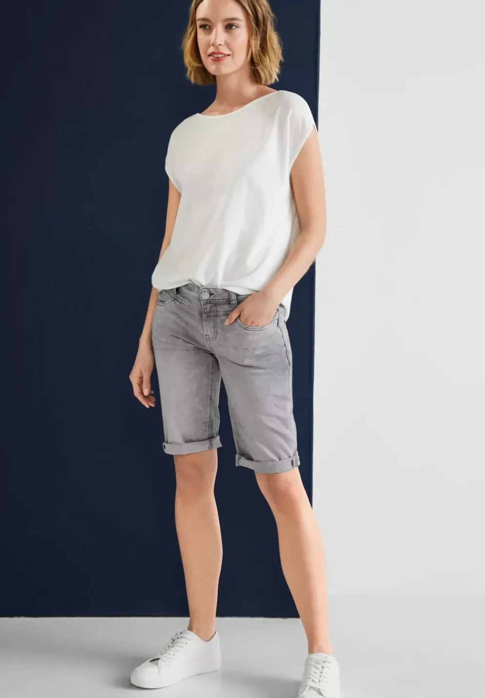 Casual Fit Jeansbermuda