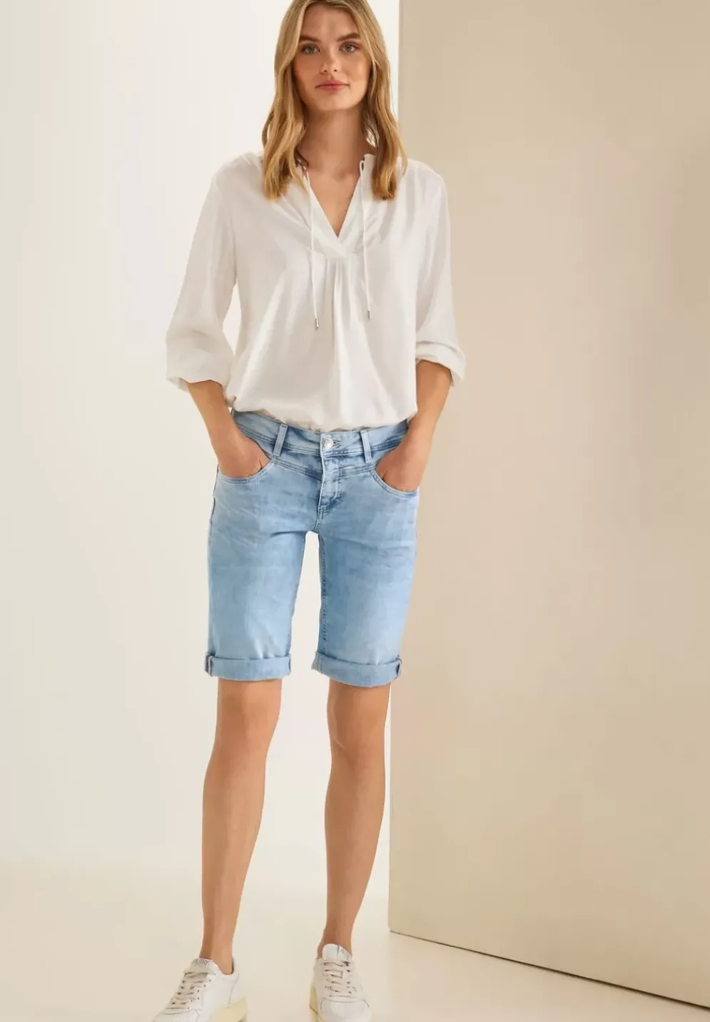 Casual Fit Jeansbermuda