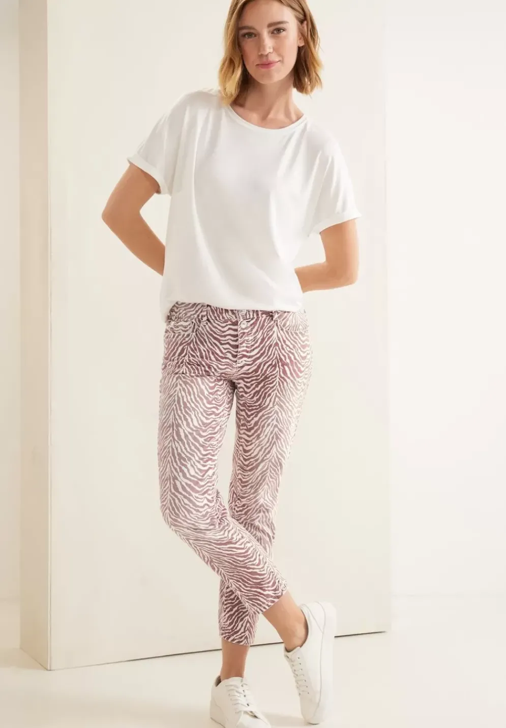 Casual Fit Printhose In 7/8
