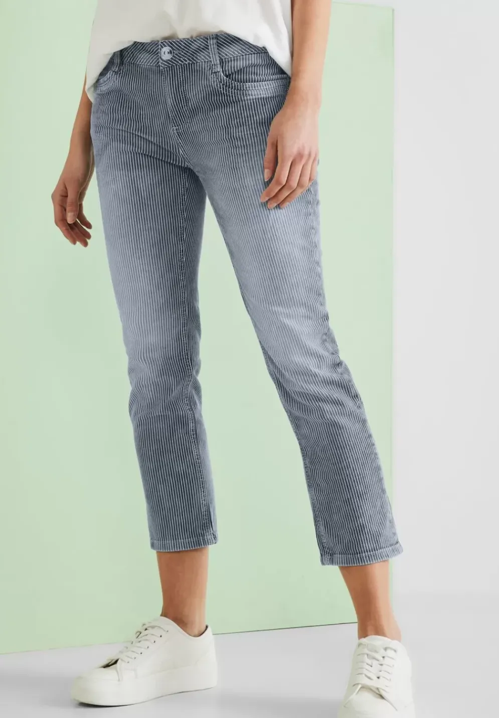 Casual Fit Streifenhose