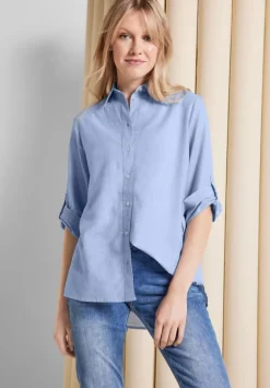 Chambray Longbluse