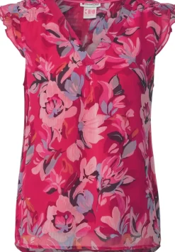 Chiffon Bluse Mit Ruschen