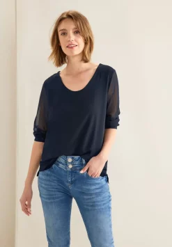 Chiffon Materialmix Shirt