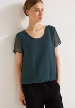 Chiffonbluse Mit Cut Outs