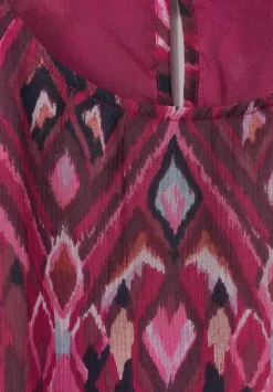 Chiffonbluse Mit Ikat-Print