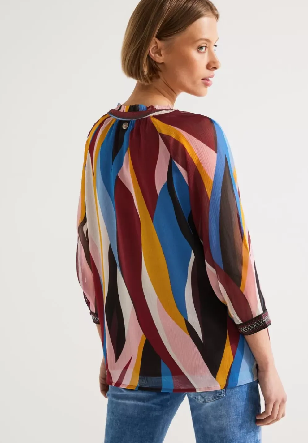 Chiffonbluse Mit Print