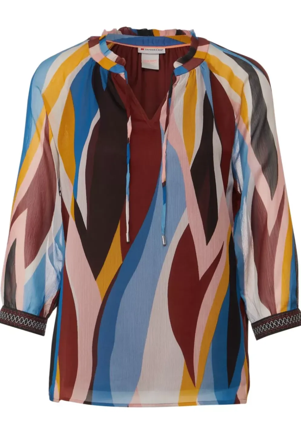 Chiffonbluse Mit Print