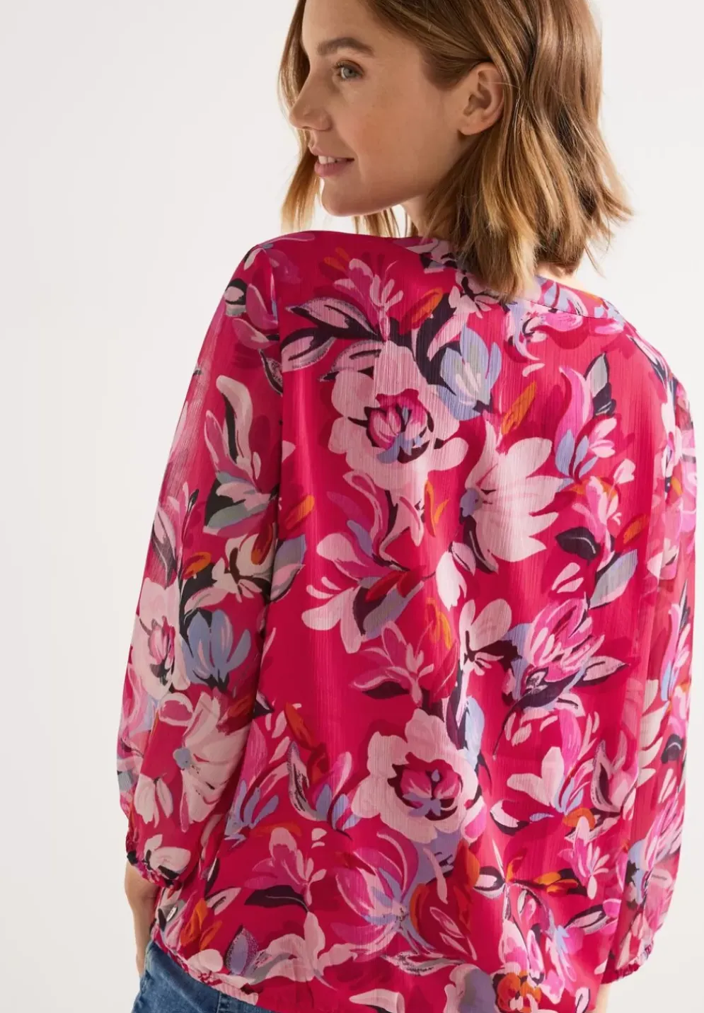 Chiffonbluse Mit Print