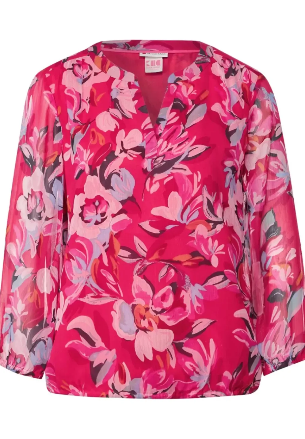 Chiffonbluse Mit Print