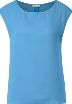 Chiffonshirt Im Materialmix