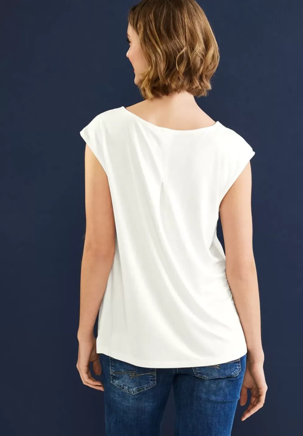 Chiffonshirt Im Materialmix