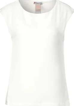 Chiffonshirt Im Materialmix