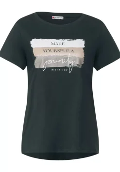 Colorblock Partprint Shirt