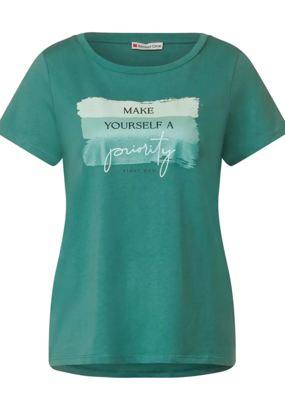 Colorblock Partprint Shirt