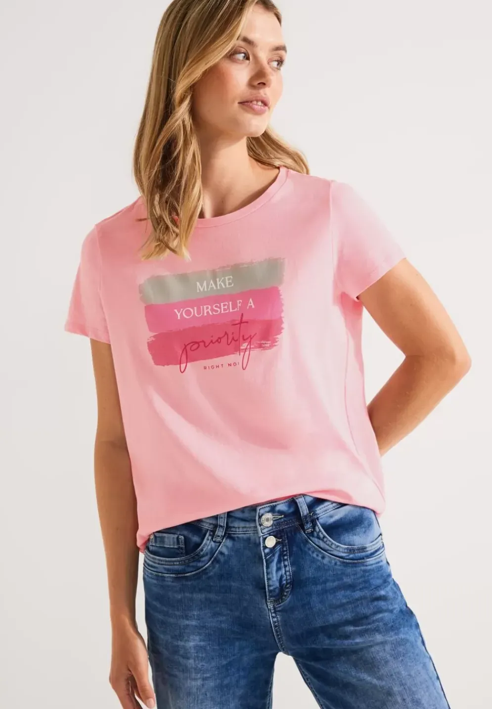 Colorblock Partprint Shirt