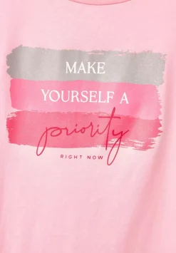 Colorblock Partprint Shirt