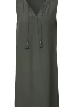 Crepekleid In Unifarbe