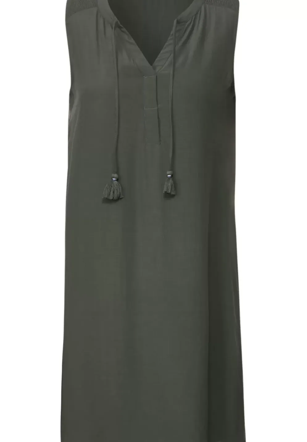 Crepekleid In Unifarbe