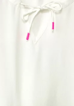 Dobby Bluse Mit 3/4 Armel