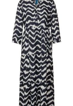 Ethno Midi Kleid Mit Print